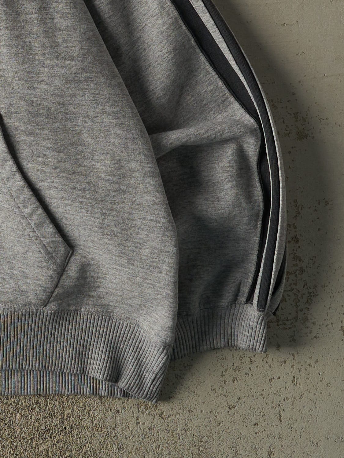 Vintage 90s Grey Adidas Embroidered Hoodie (L/XL)