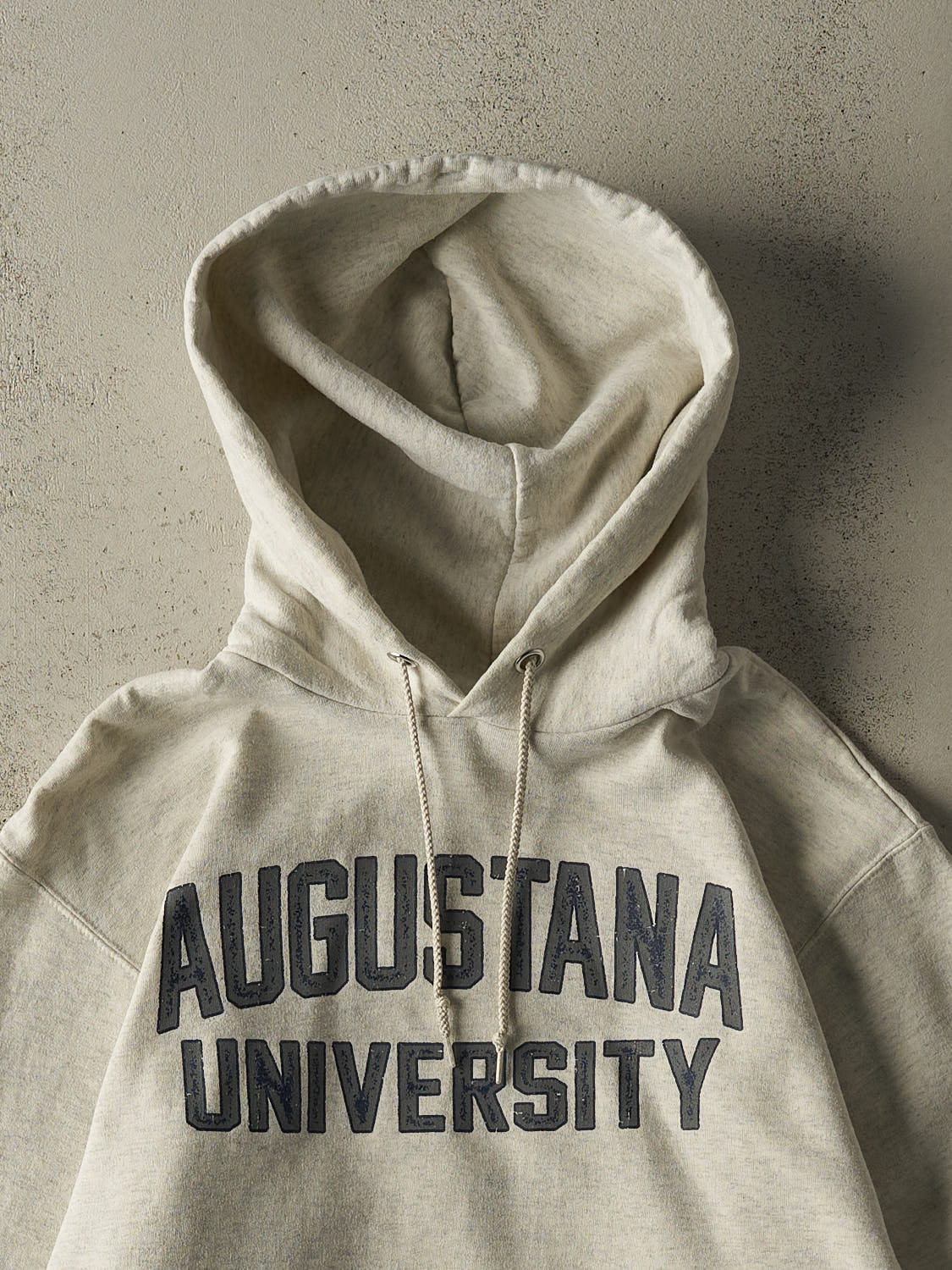 Vintage 90s Heather Grey Augustana University Champion Hoodie (M)
