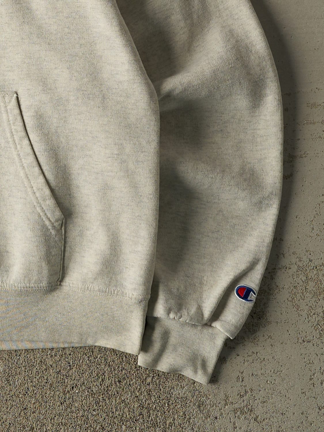 Vintage 90s Heather Grey Augustana University Champion Hoodie (M)