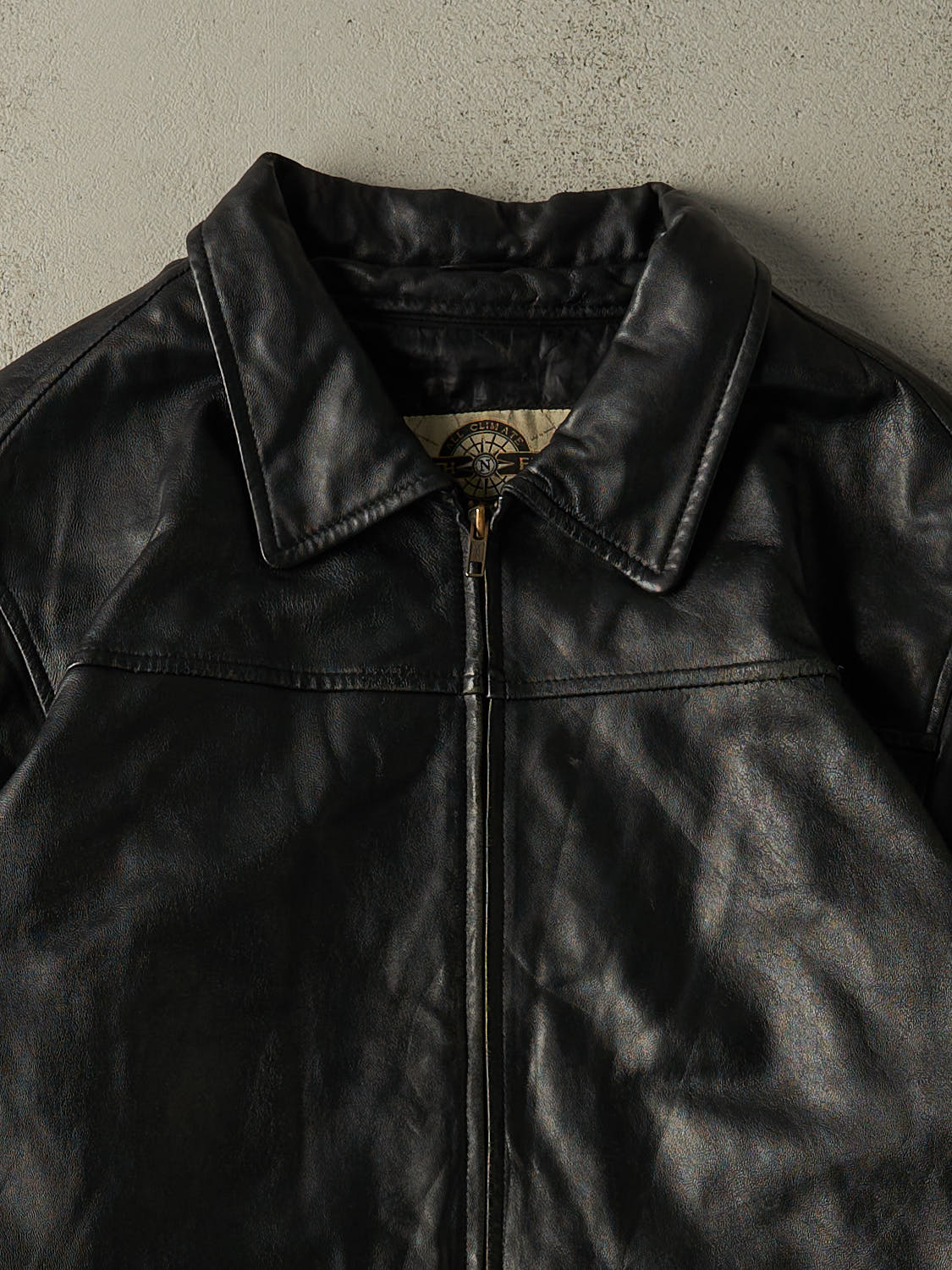 Vintage Y2K Black Soft Leather Jacket (L)