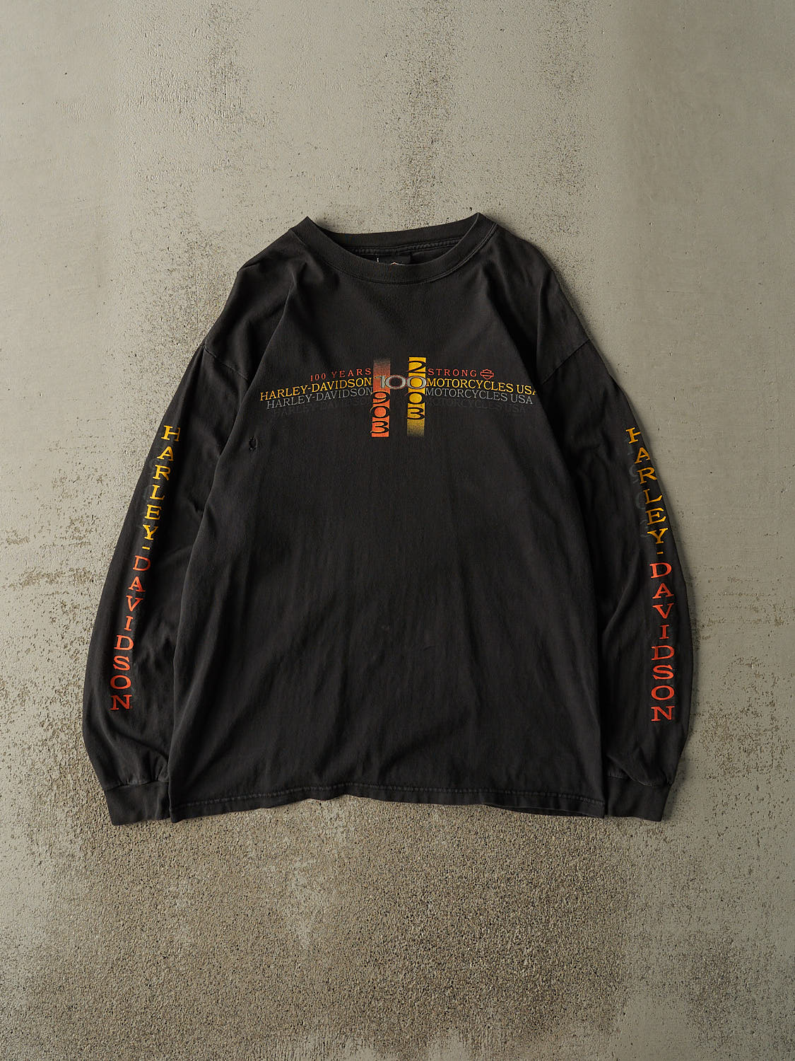 Vintage 03' Black Harley Davidson Potsdam NY Long Sleeve (M/L)