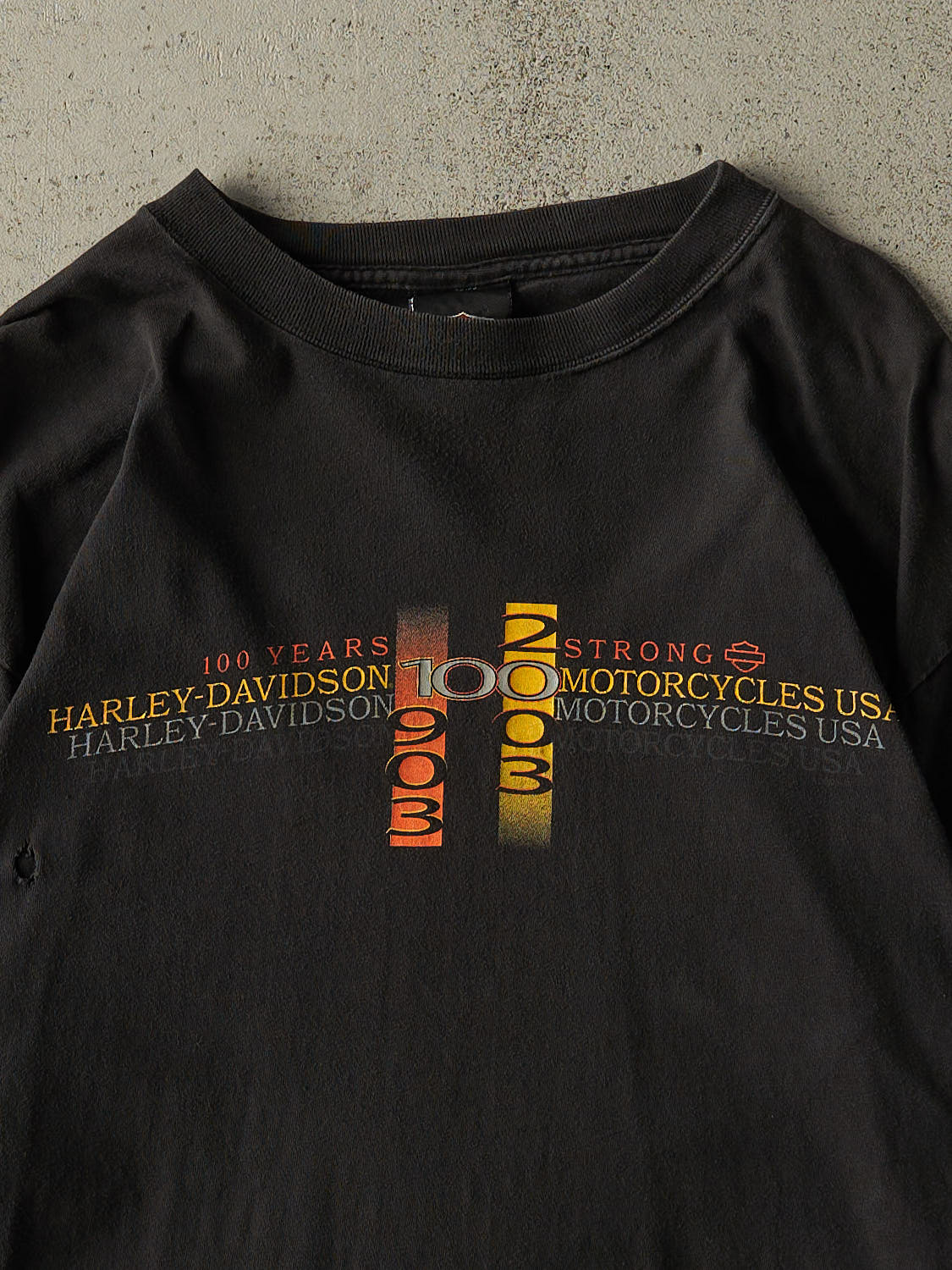 Vintage 03' Black Harley Davidson Potsdam NY Long Sleeve (M/L)
