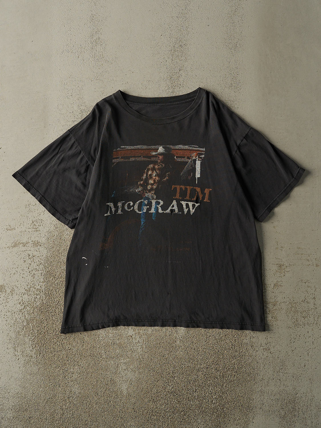 Vintage 95' Faded Black Tim McGraw All I Want Tee (XL)