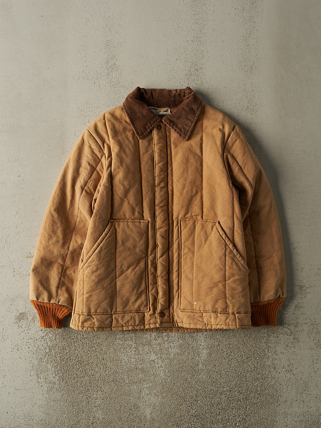 Vintage 70s Beige Insulated Chore Jacket (M/L)