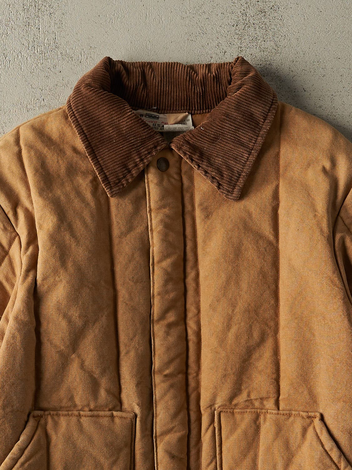 Vintage 70s Beige Insulated Chore Jacket (M/L)