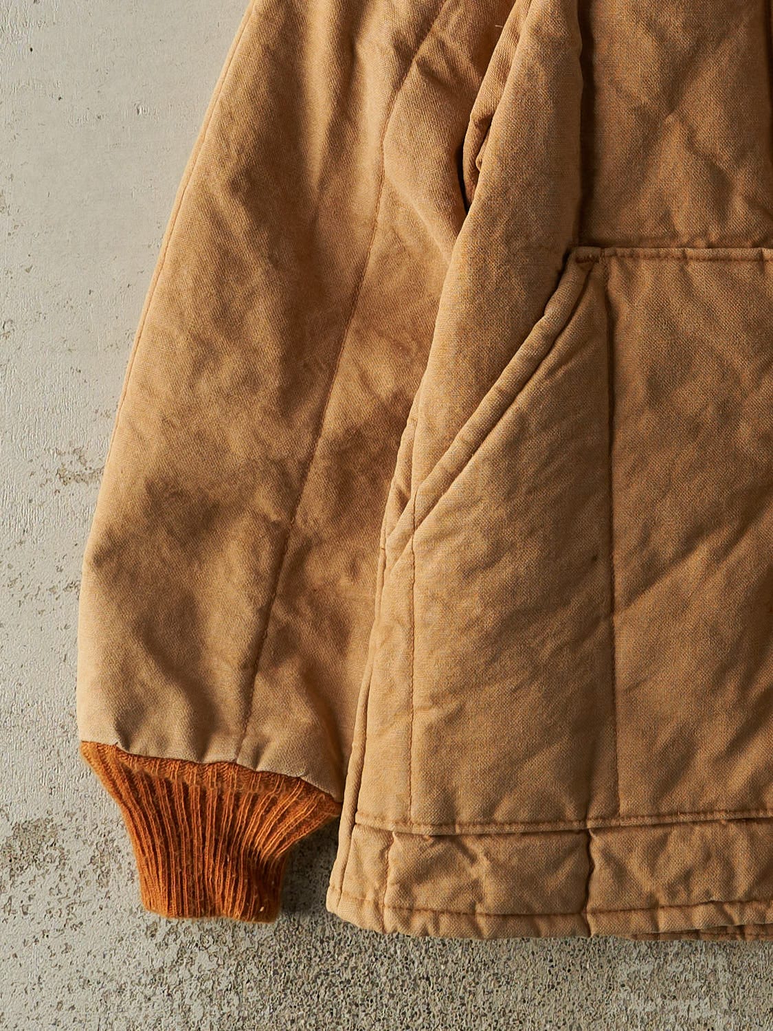 Vintage 70s Beige Insulated Chore Jacket (M/L)