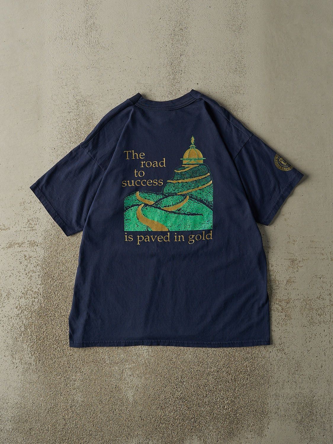 Vintage 99' Navy Blue University of Notre Dame Tee (L)