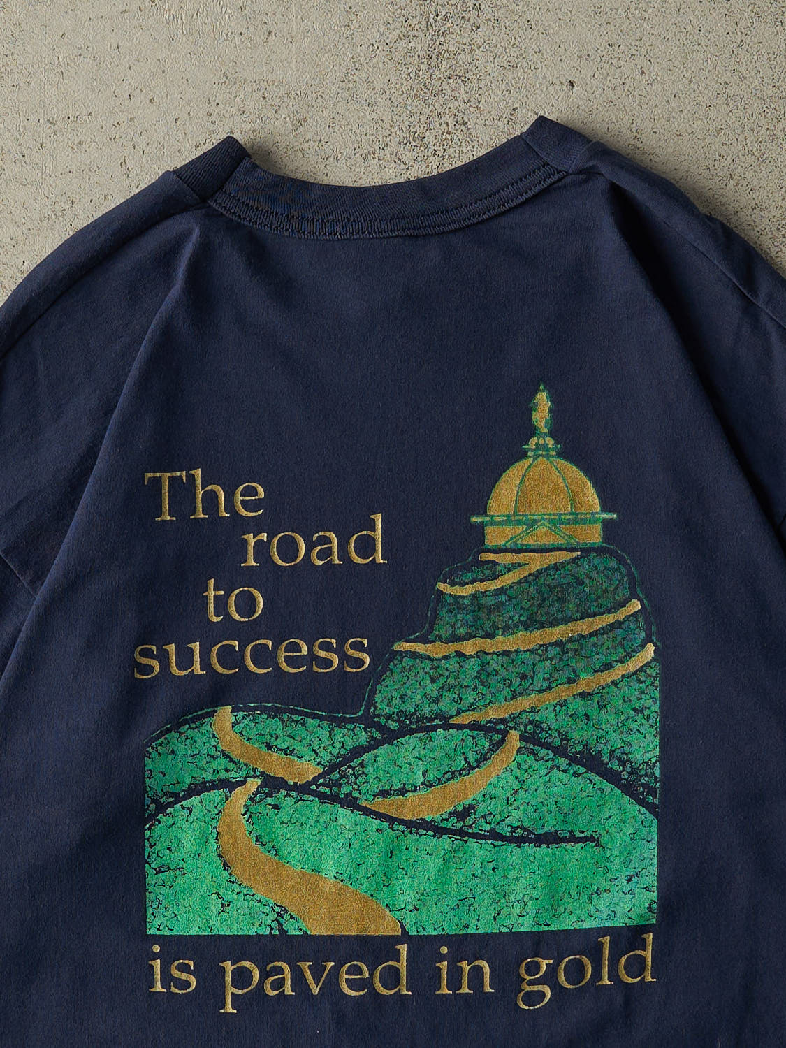 Vintage 99' Navy Blue University of Notre Dame Tee (L)