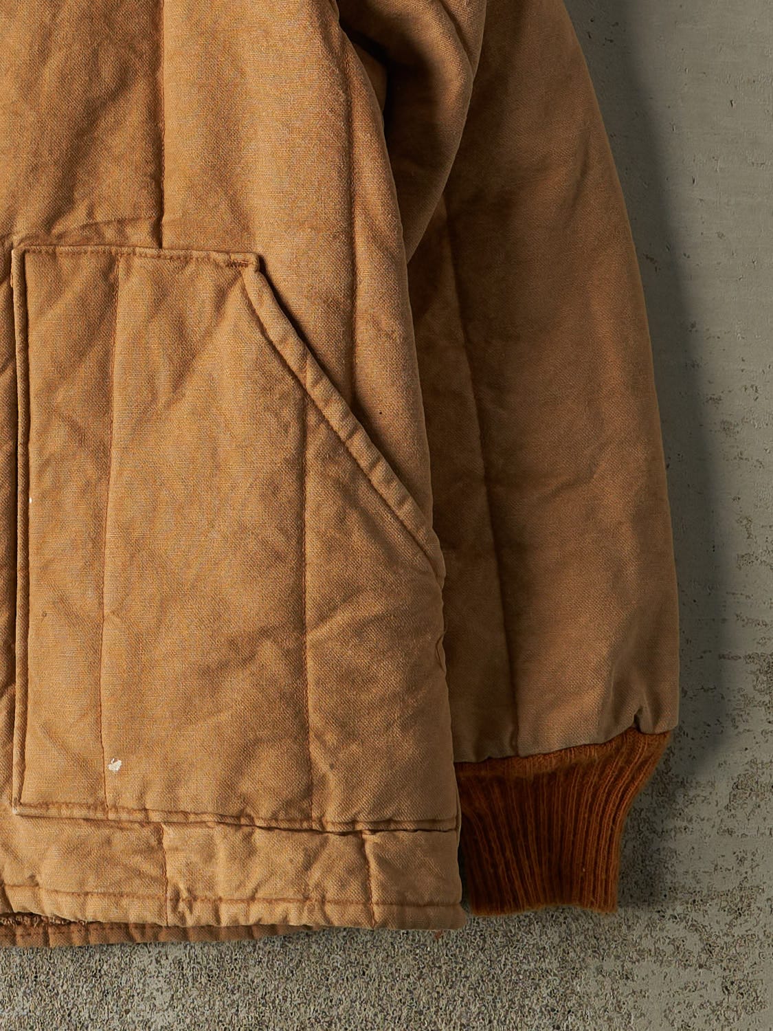 Vintage 70s Beige Insulated Chore Jacket (M/L)