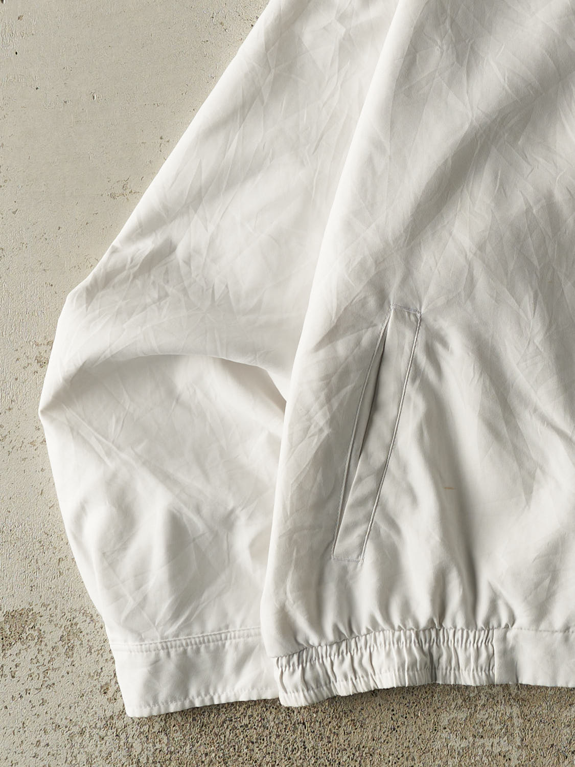 Vintage 90s White Polo Ralph Lauren Harrington Jacket (L/XL)