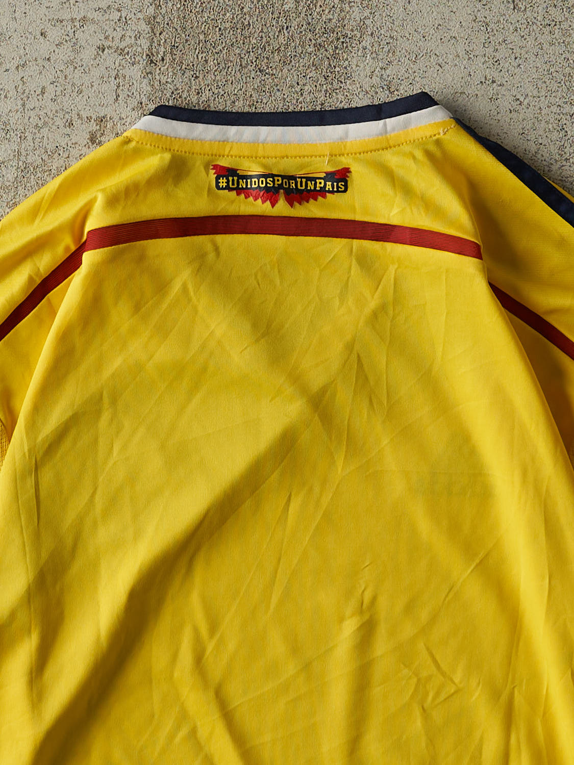 Vintage Y2K Yellow Columbia Adidas Soccer Jersey (L/XL)