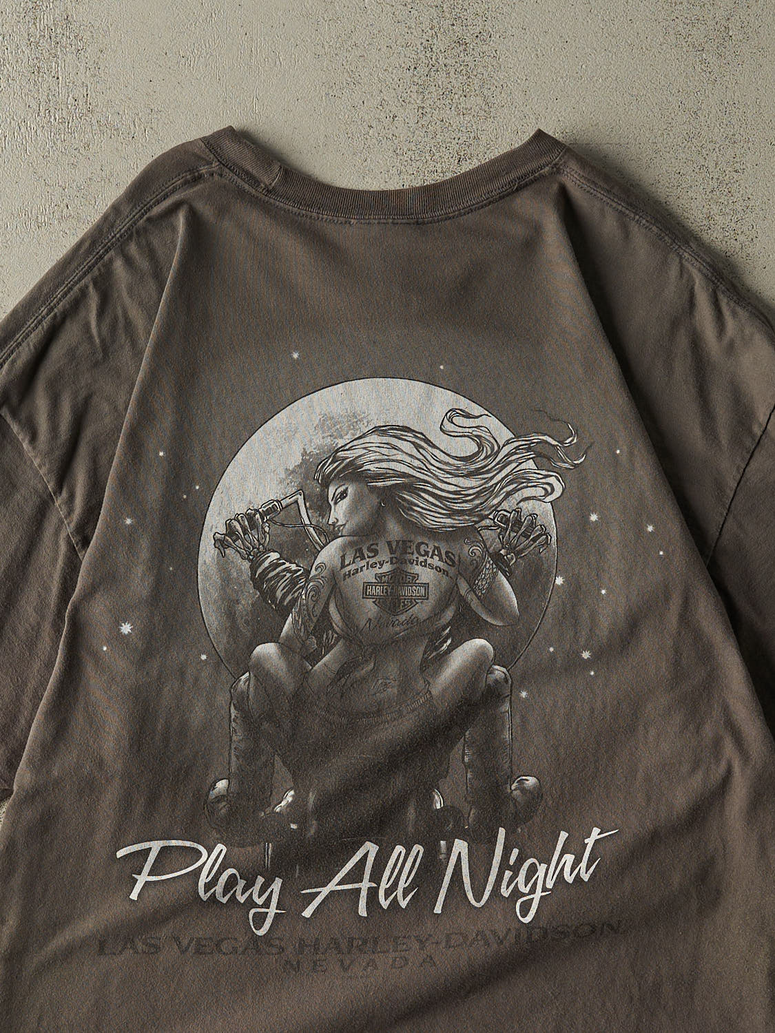 Vintage 14' Charcoal Grey Harley Davidson Las Vegas NV Tee (XL/XXL)