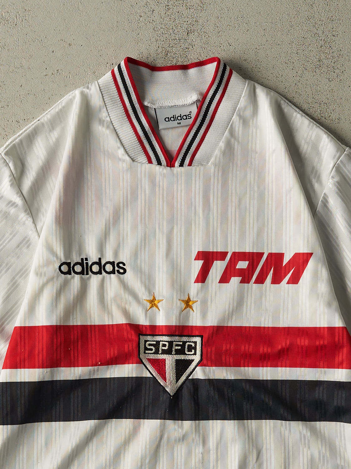 Vintage 90s White São Paulo Soccer Jersey (M/L)