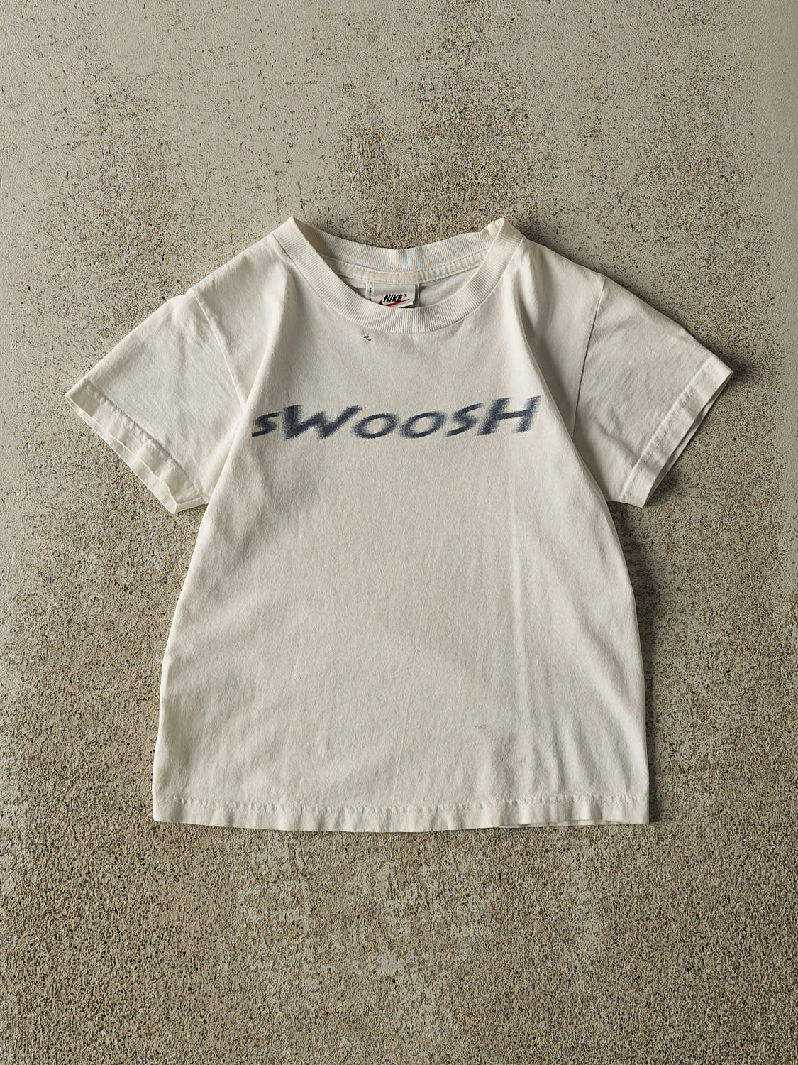 Vintage 90s White Nike Swoosh Baby Tee (XXS)
