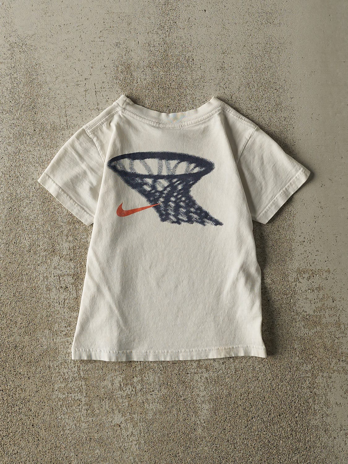 Vintage 90s White Nike Swoosh Baby Tee (XXS)