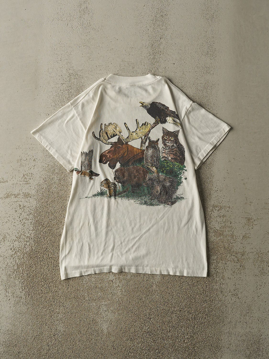 Vintage 89' White Canadian Wildlife Federation Tee (S/M)