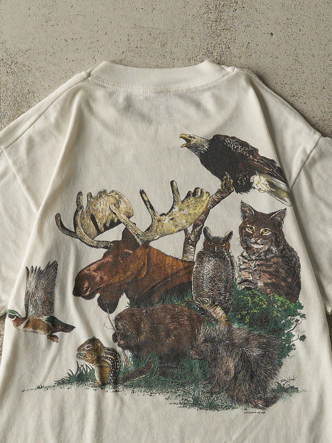 Vintage 89' White Canadian Wildlife Federation Tee (S/M)