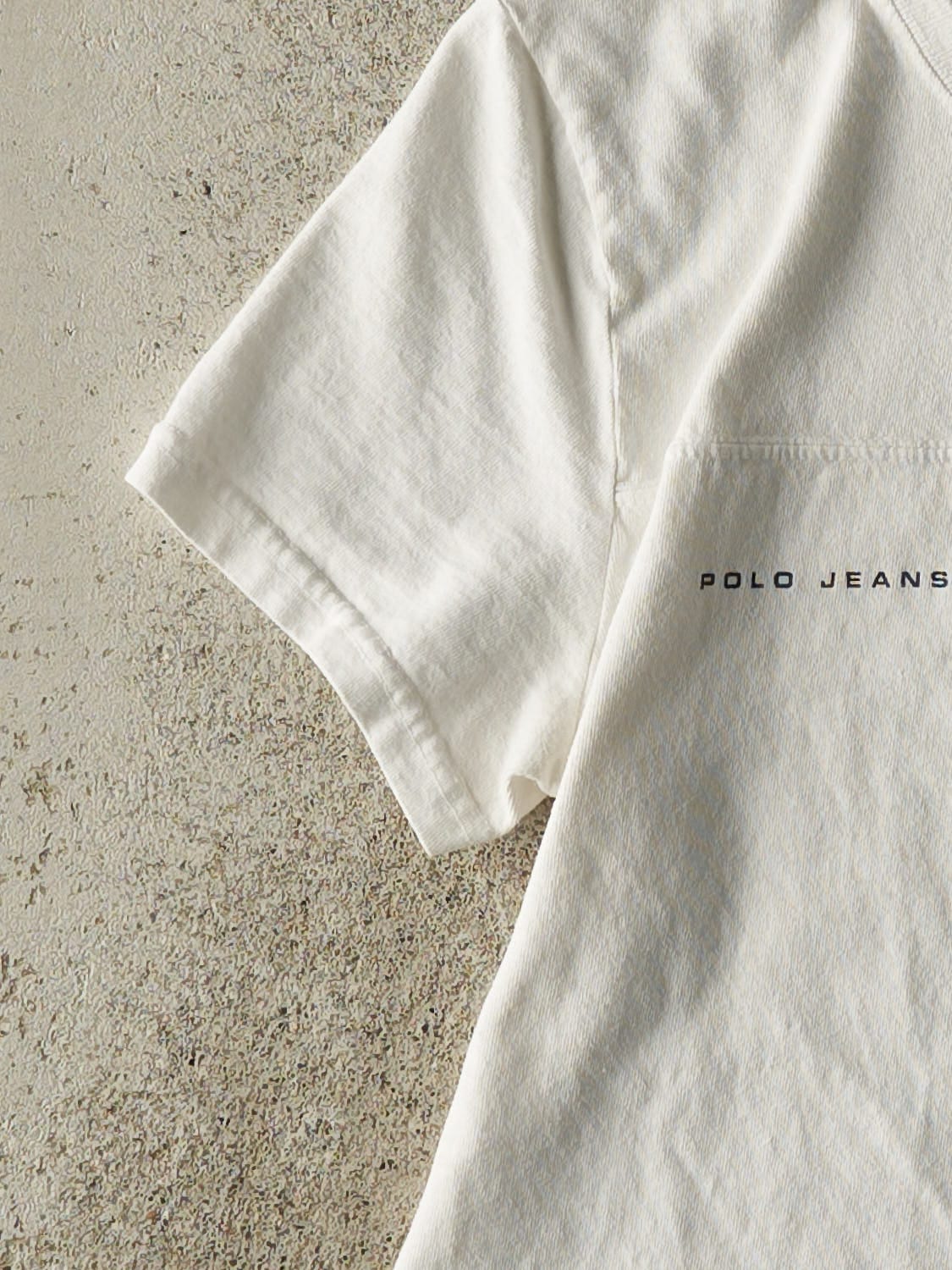 Vintage 90s White Polo Ralph Lauren Baby Tee (XS)