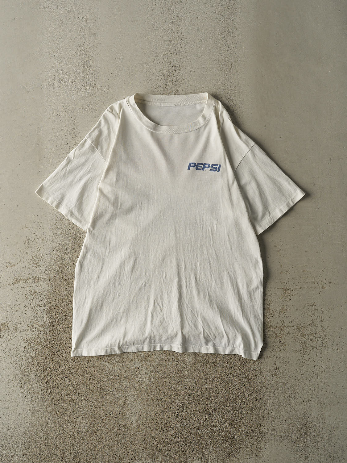 Vintage 90s White Pepsi Single Stitch Tee (L/XL)