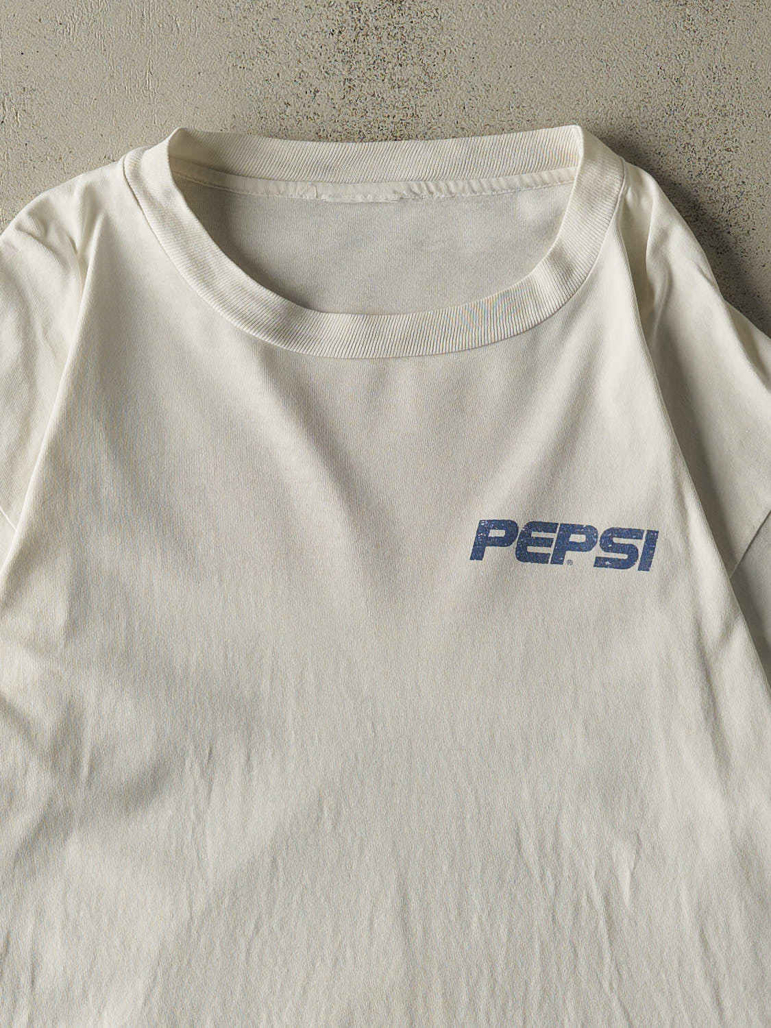 Vintage 90s White Pepsi Single Stitch Tee (L/XL)