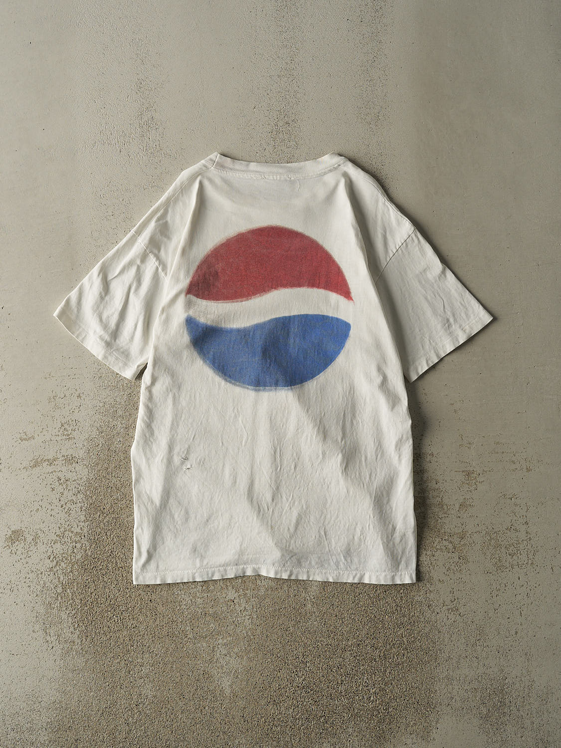 Vintage 90s White Pepsi Single Stitch Tee (L/XL)