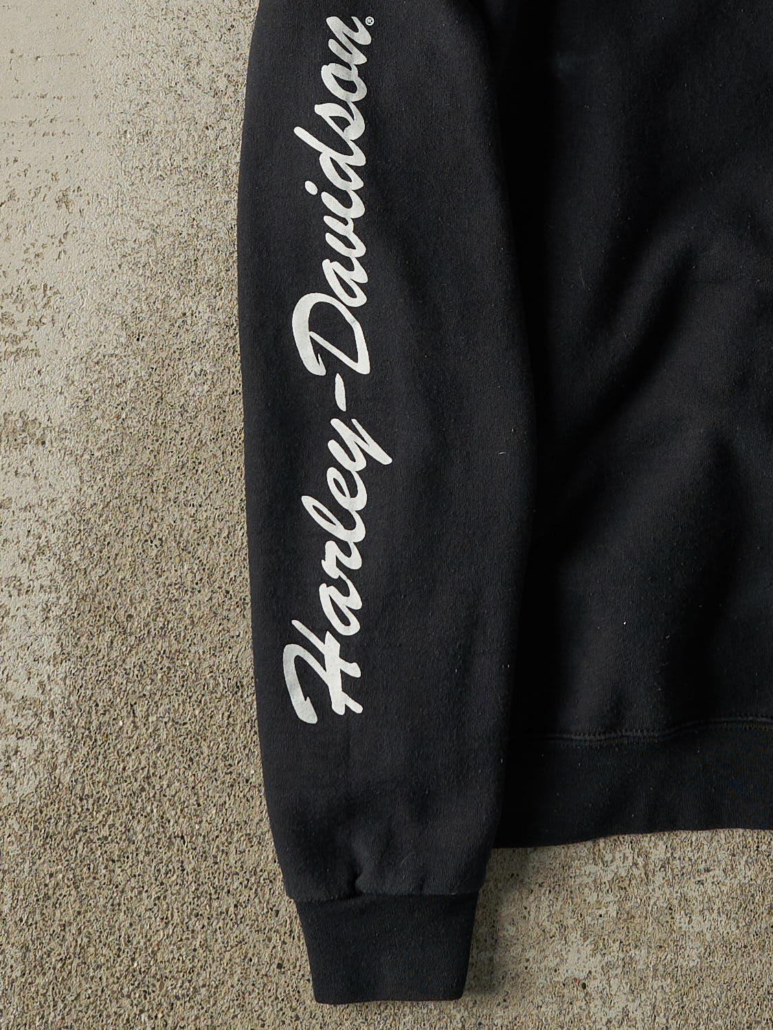 Vintage Y2K Black Harley Davidson Traverse City MI Hoodie (S/M)