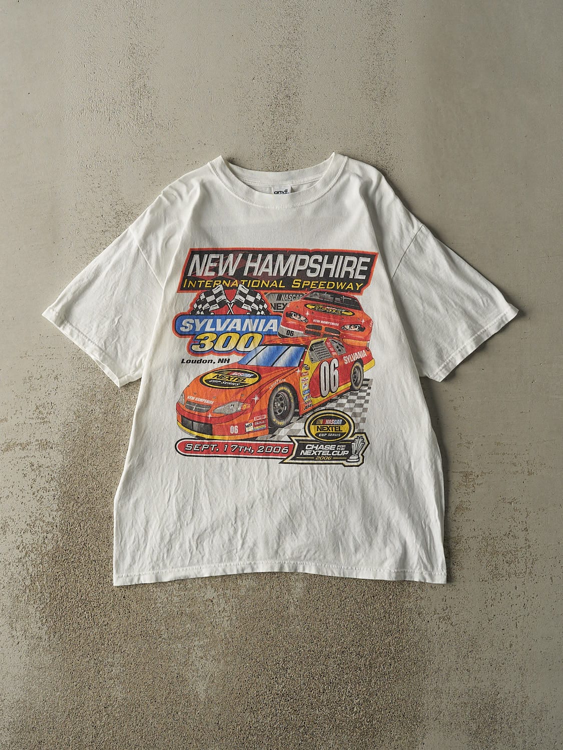 Vintage 06' White Nascar Nextel Cup Tee (XL)