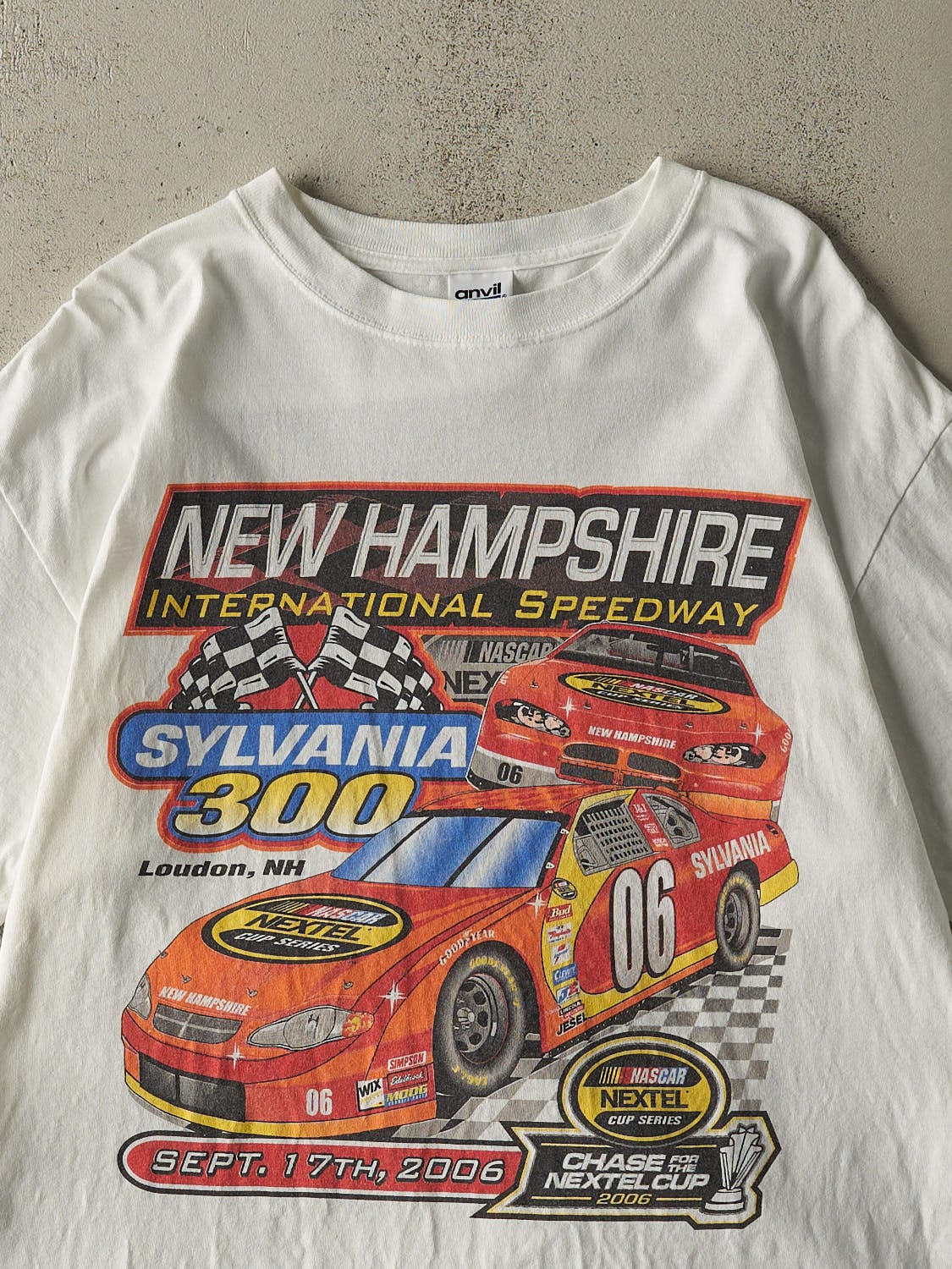 Vintage 06' White Nascar Nextel Cup Tee (XL)