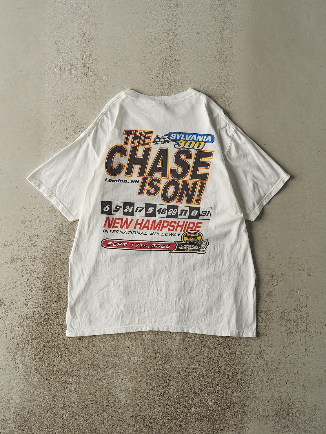 Vintage 06' White Nascar Nextel Cup Tee (XL)