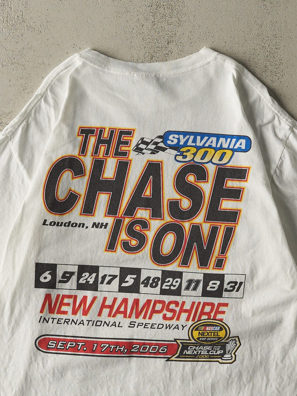 Vintage 06' White Nascar Nextel Cup Tee (XL)