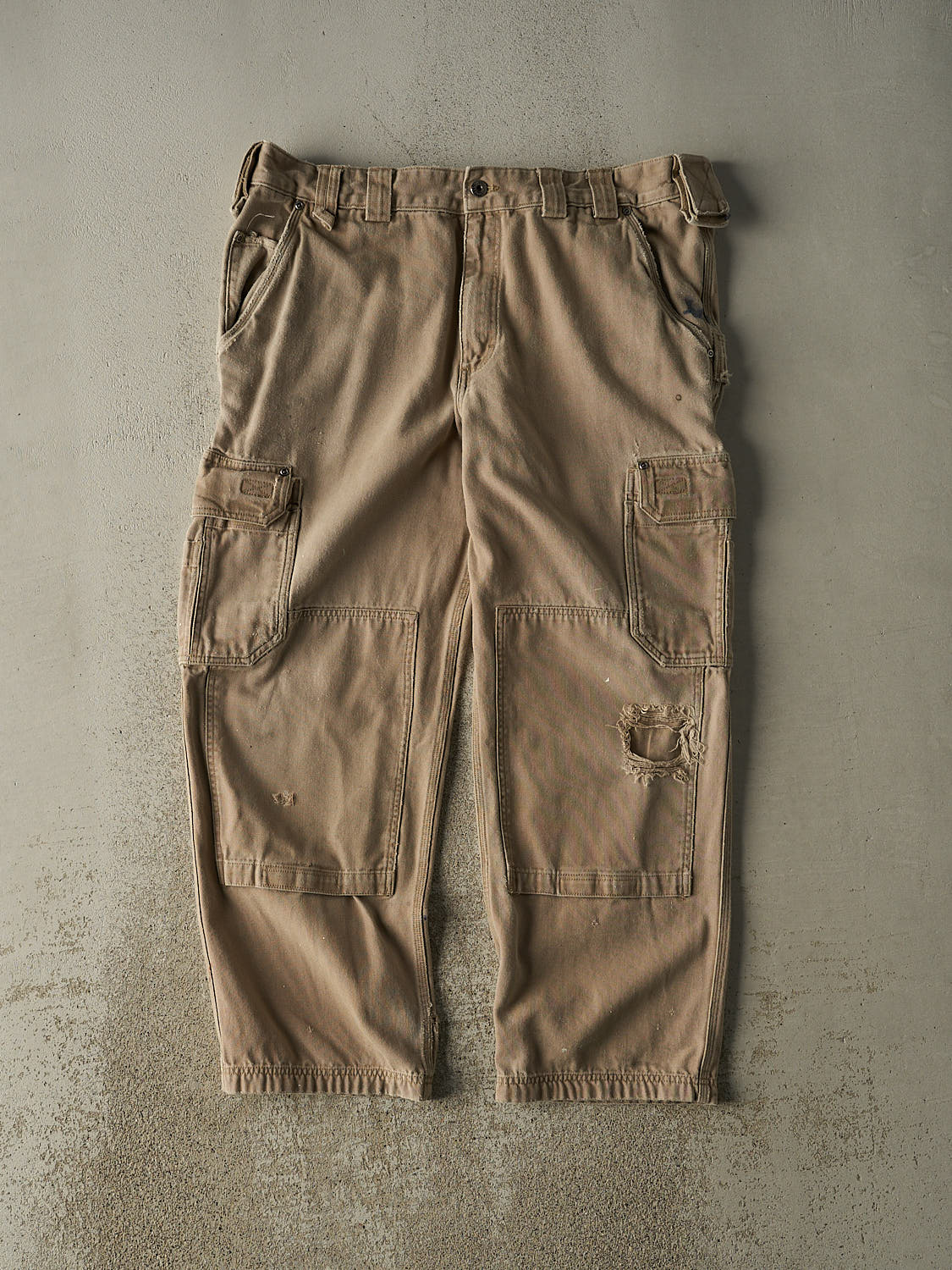 Vintage 90s Beige Duluth Cargo Work Pants (40x30)