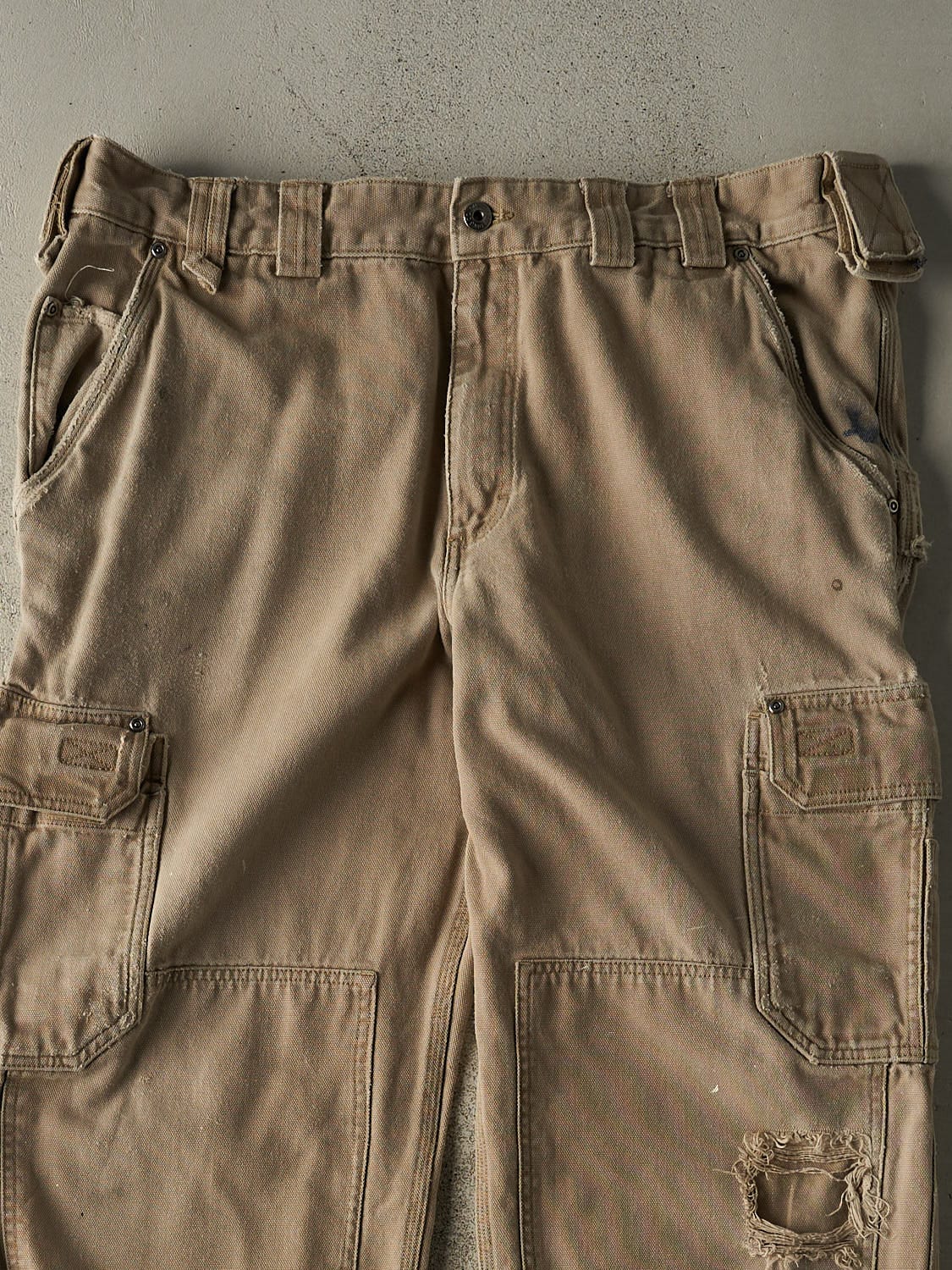 Vintage 90s Beige Duluth Cargo Work Pants (40x30)