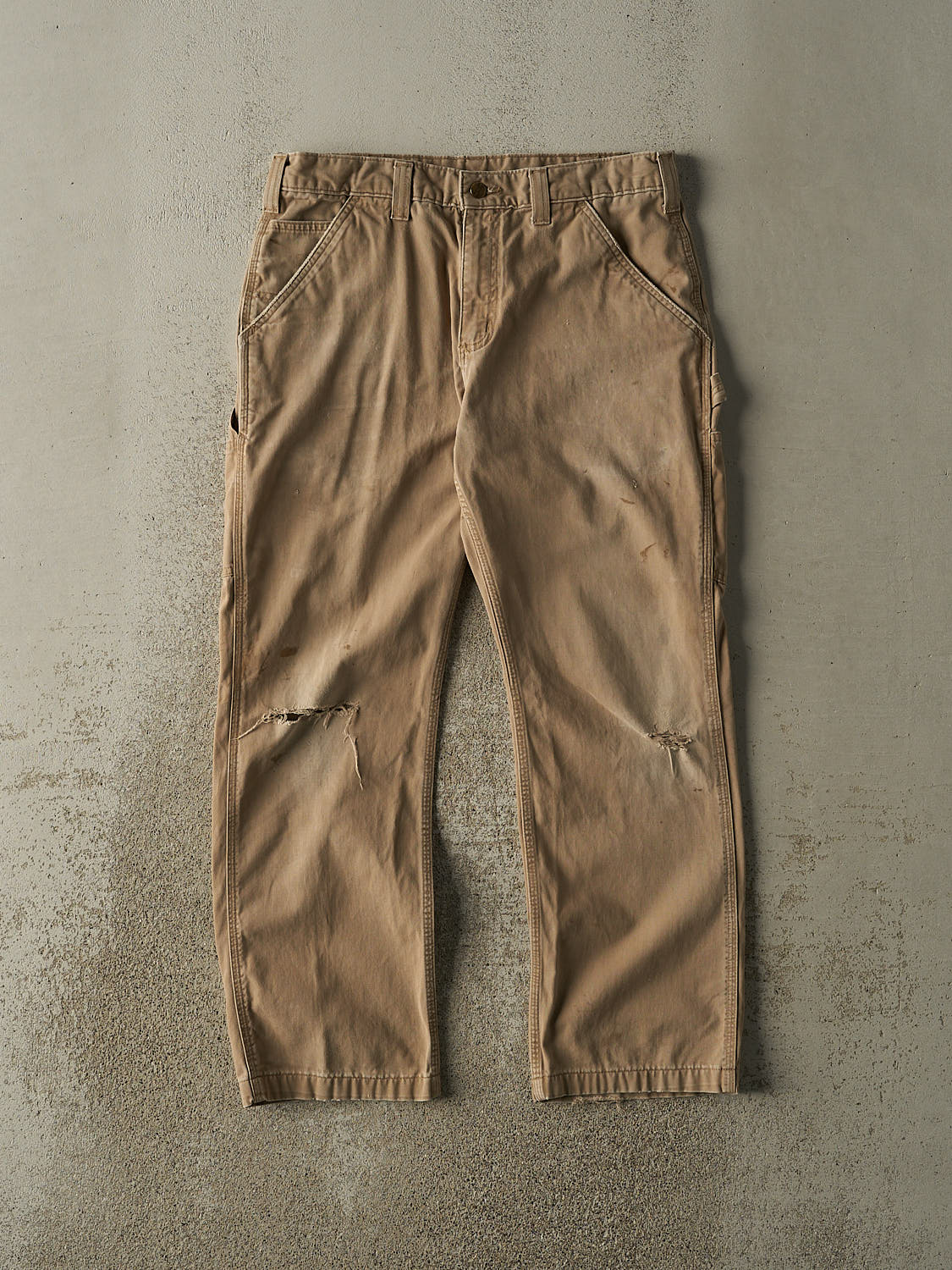 Vintage Y2K Beige Carhartt Carpenter Pants (33x29)