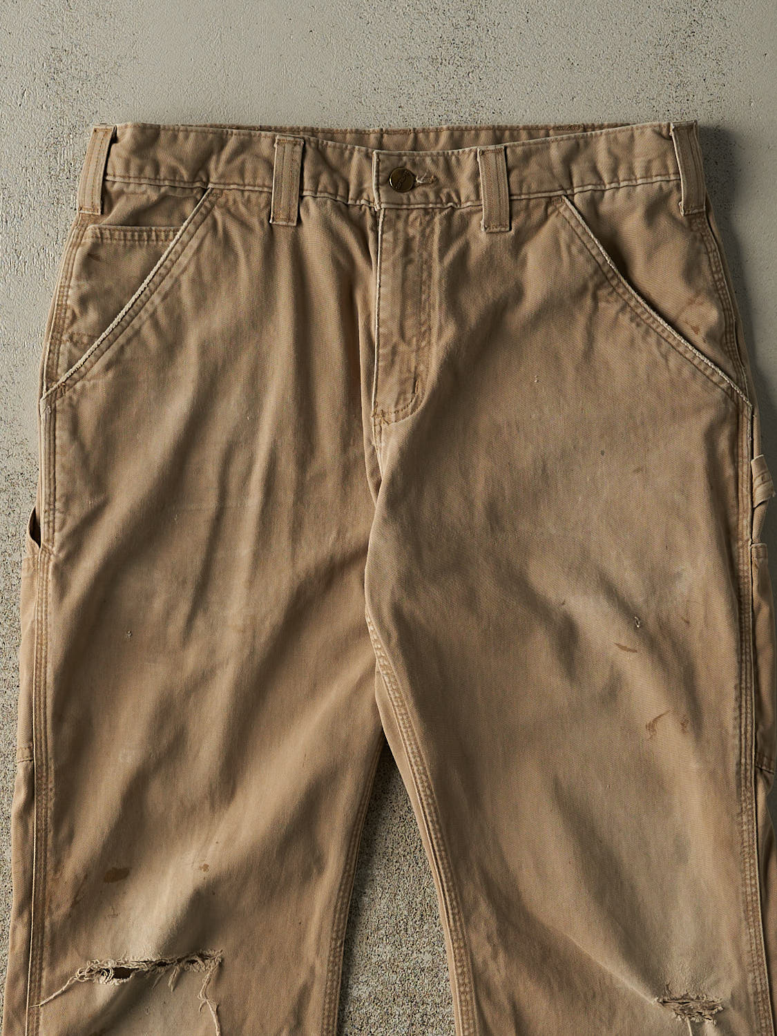 Vintage Y2K Beige Carhartt Carpenter Pants (33x29)