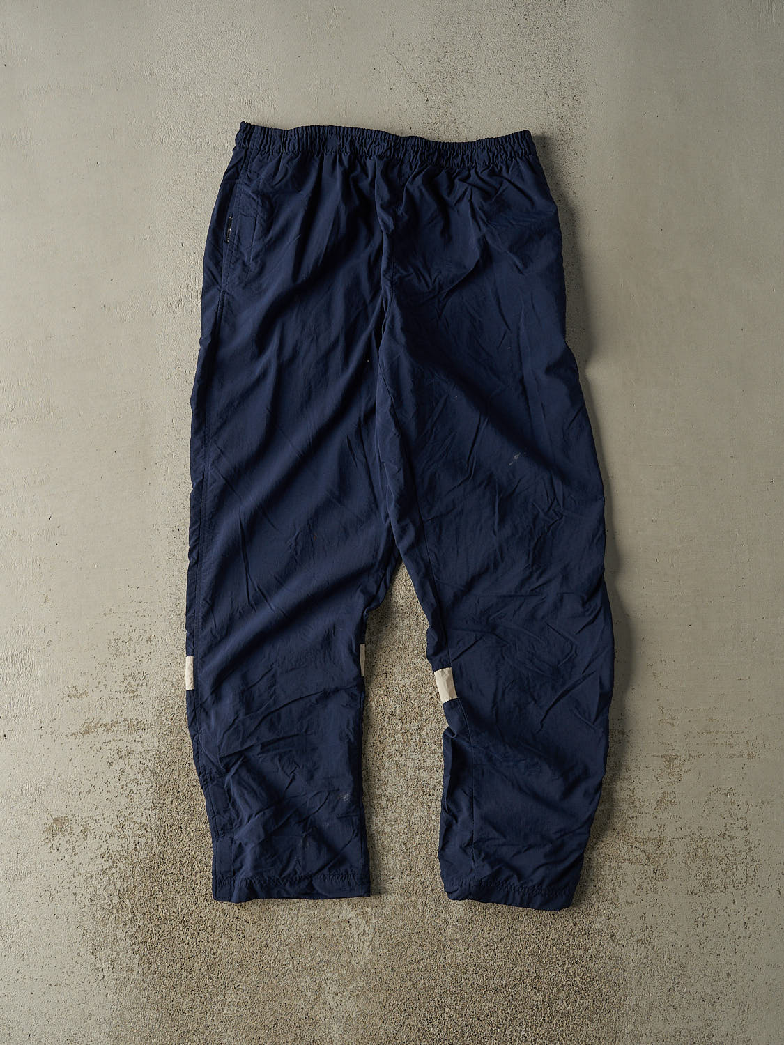 Vintage Y2K Navy Blue Nike Embroidered Track Pants (34x33)