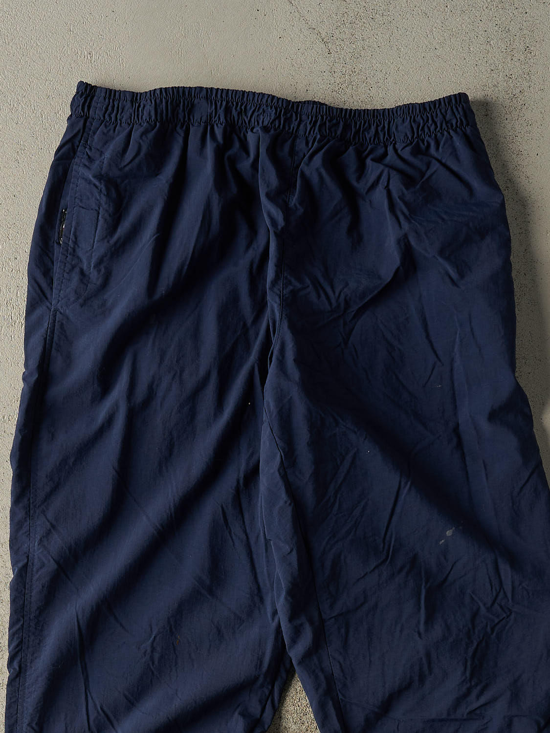 Vintage Y2K Navy Blue Nike Embroidered Track Pants (34x33)