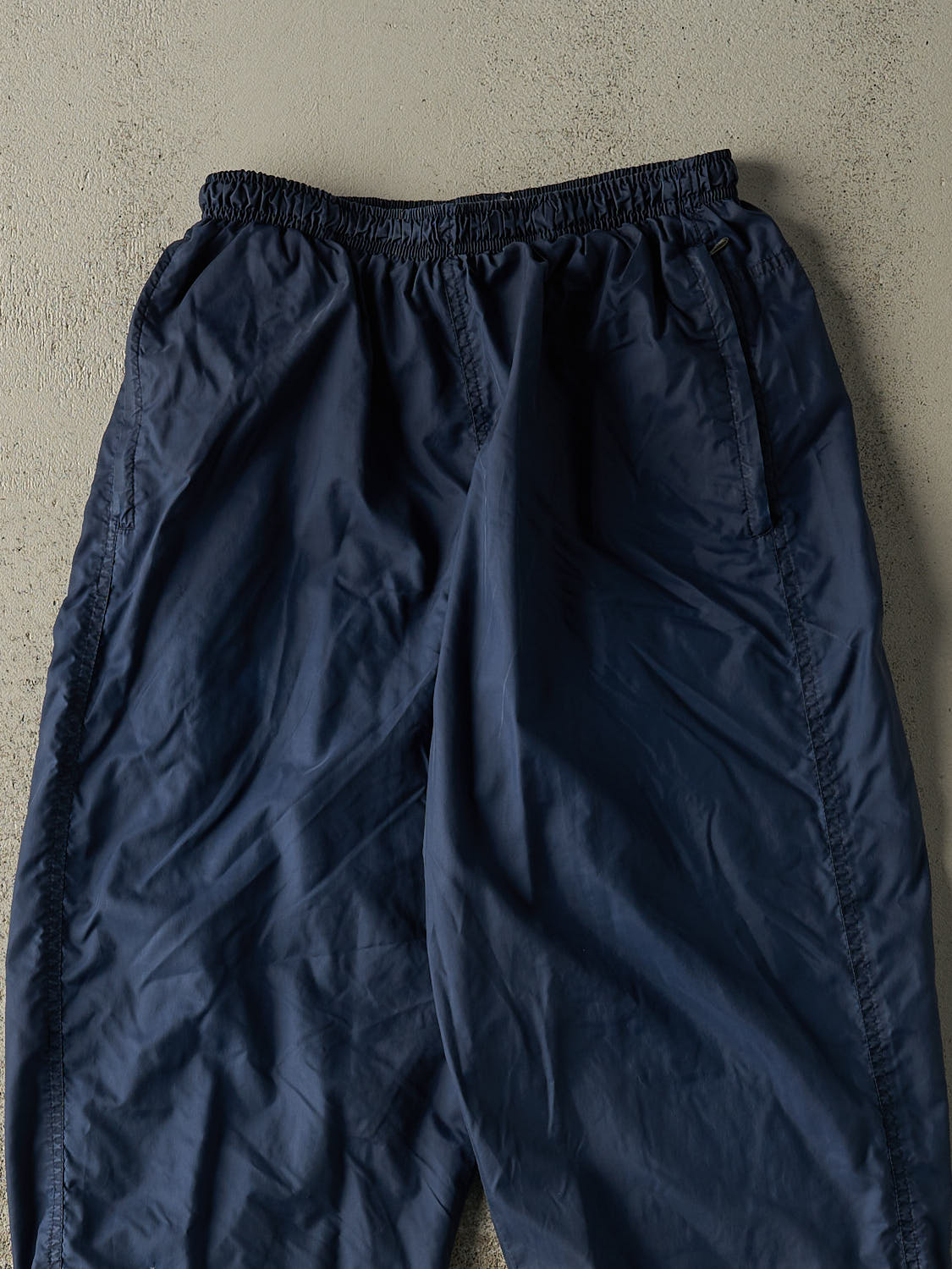 Vintage 90s Navy Blue Nike Embroidered Track Pants (26x31)