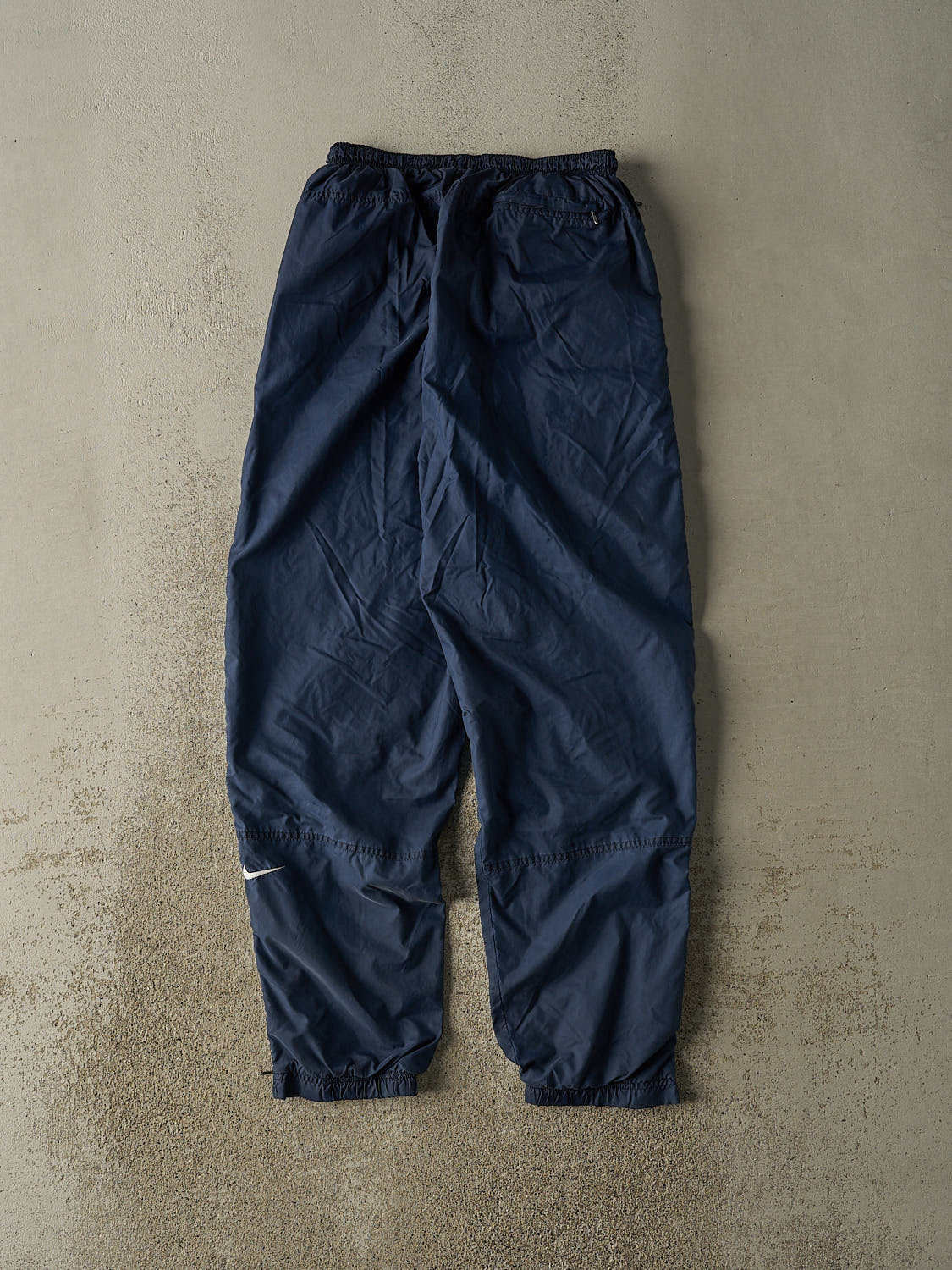 Vintage 90s Navy Blue Nike Embroidered Track Pants (26x31)