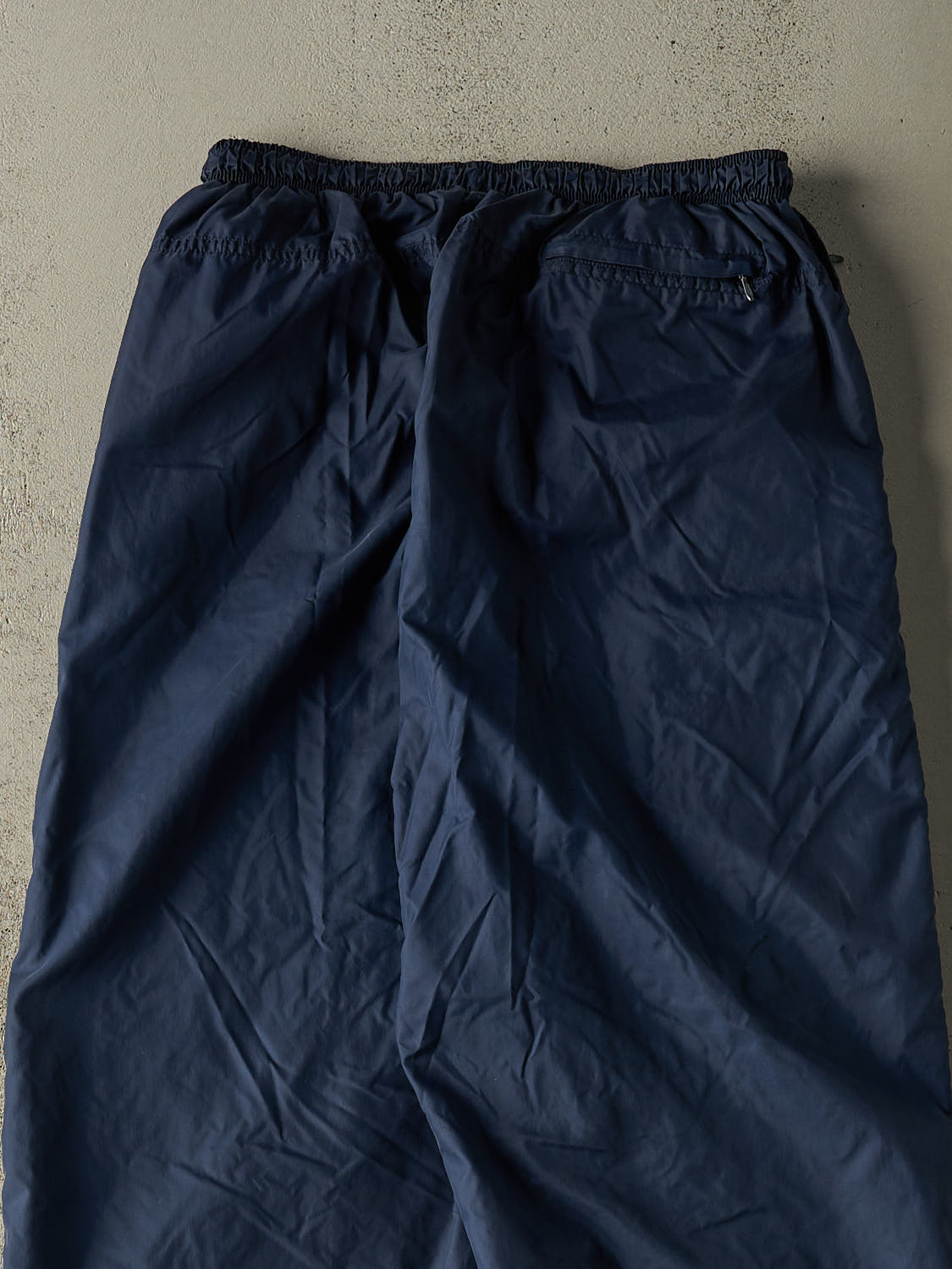 Vintage 90s Navy Blue Nike Embroidered Track Pants (26x31)