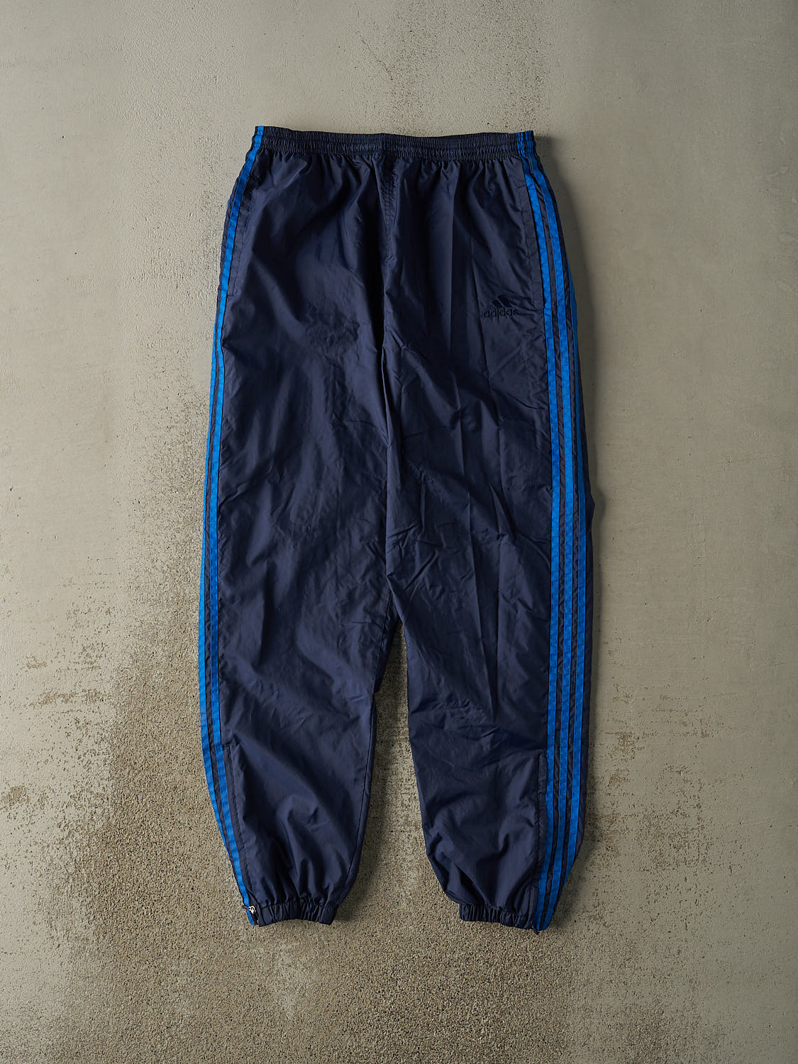 Vintage 90s Navy Blue Adidas Embroidered Track Pants (33x31.5)