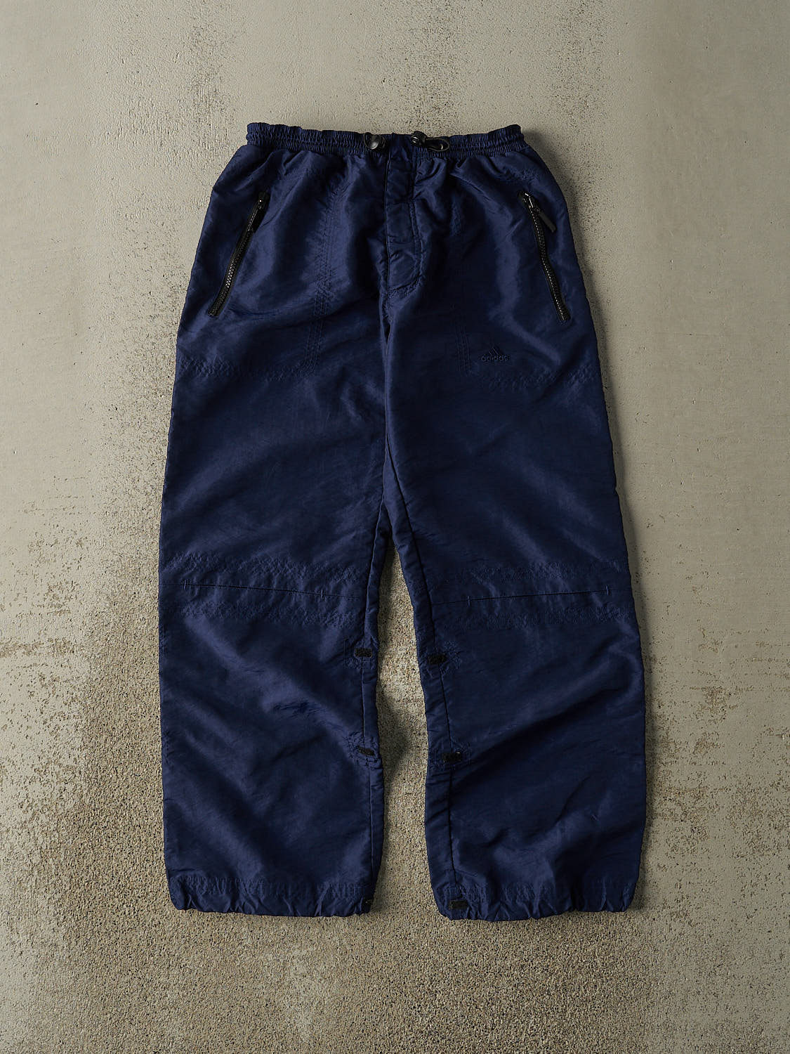 Vintage 90s Navy Blue Adidas Embroidered Track Pants (25x26.5)