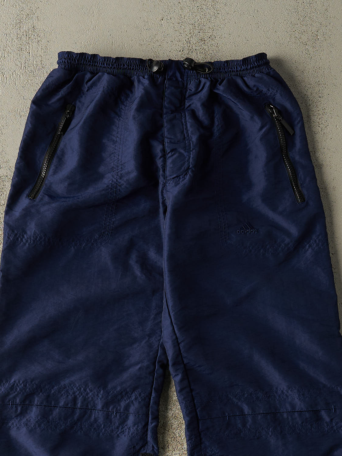 Vintage 90s Navy Blue Adidas Embroidered Track Pants (25x26.5)