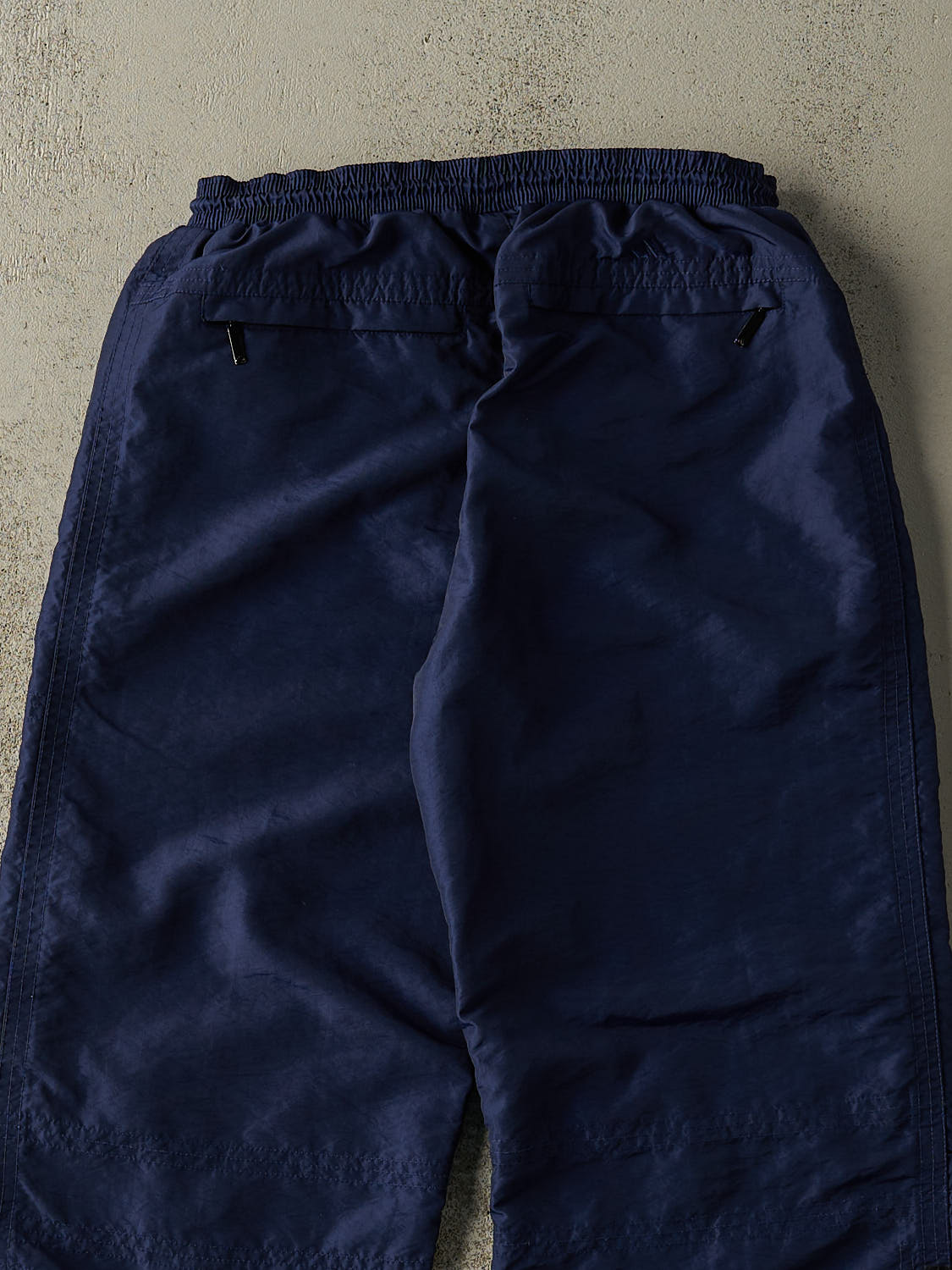 Vintage 90s Navy Blue Adidas Embroidered Track Pants (25x26.5)