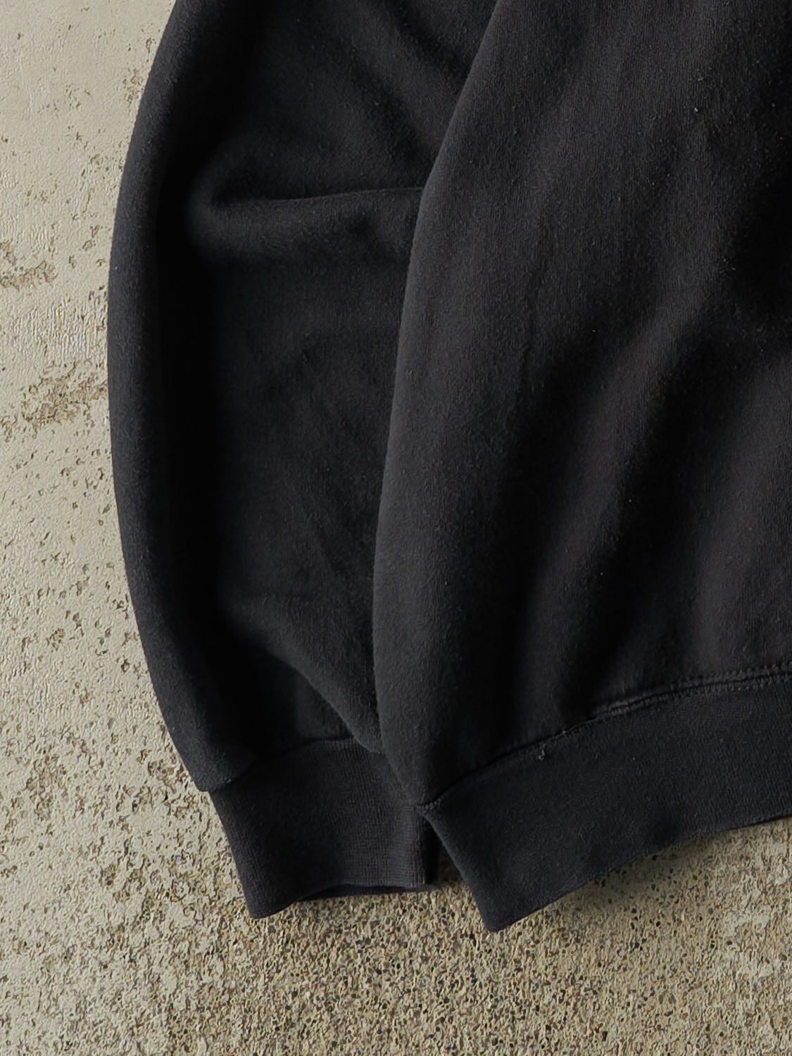 Vintage 90s Faded Black Blank Crewneck (XL)