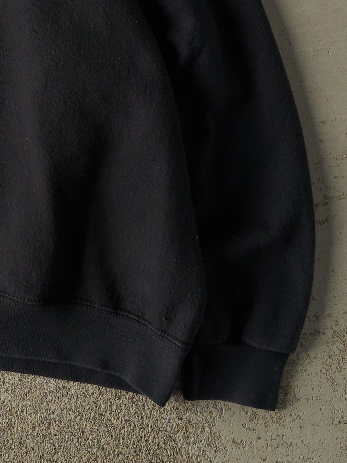 Vintage 90s Faded Black Blank Crewneck (XL)