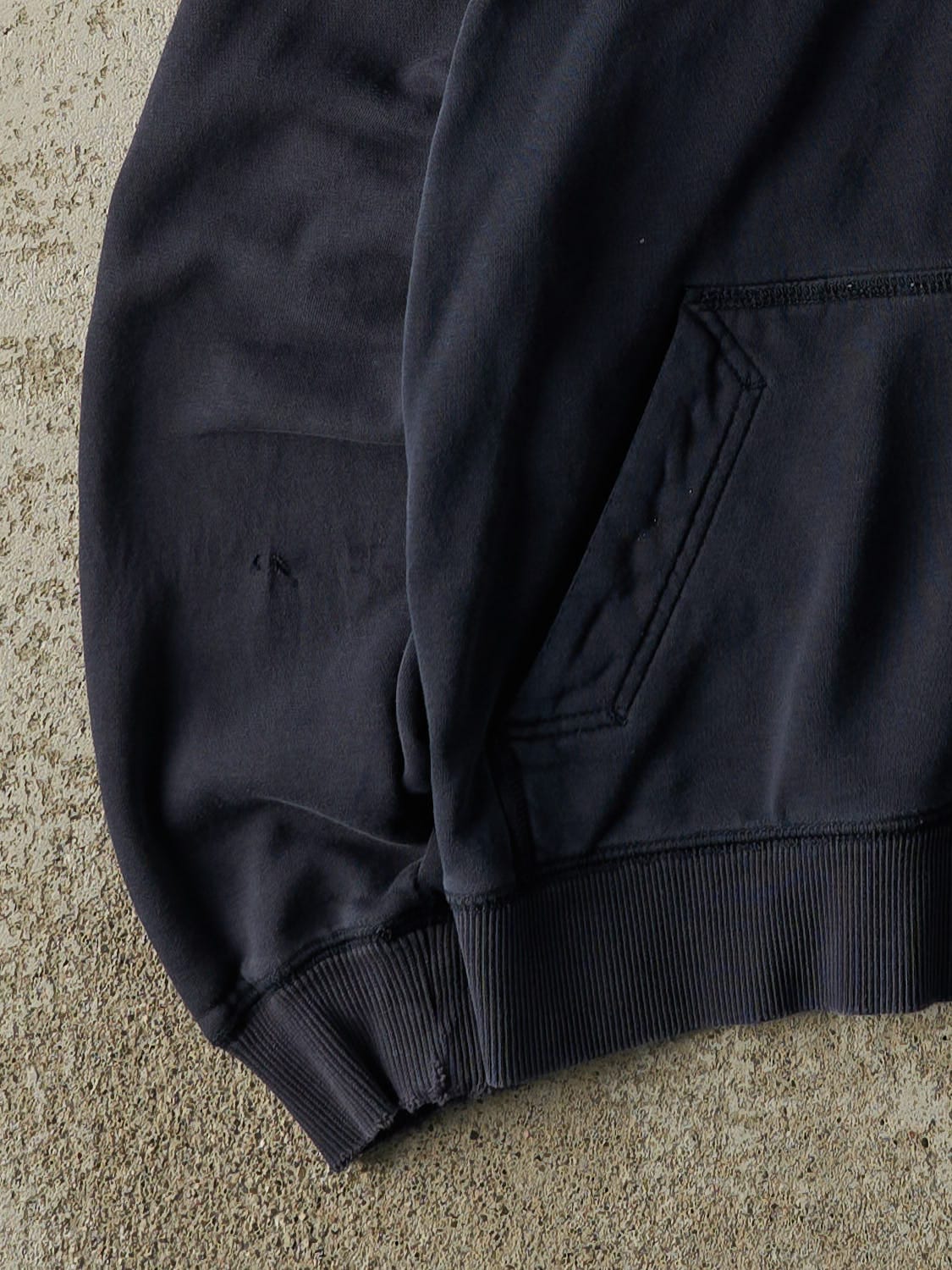 Vintage Y2K Navy Blue Nike Embroidered Hoodie (S/M)