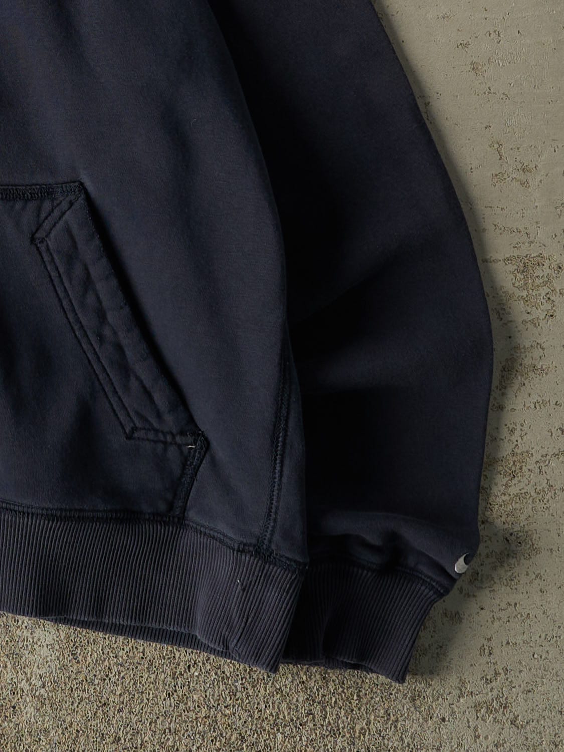 Vintage Y2K Navy Blue Nike Embroidered Hoodie (S/M)