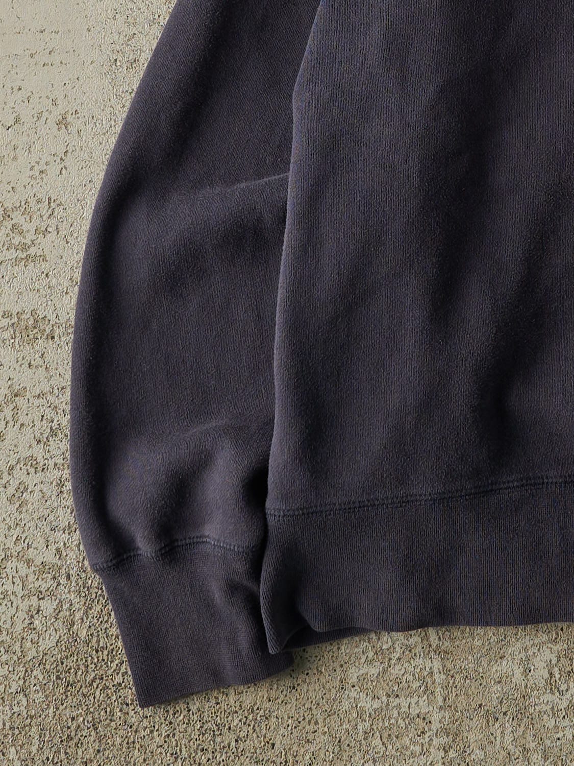 Vintage Y2K Navy Blue Roots Embroidered Quarter Zip Sweater (S/M)