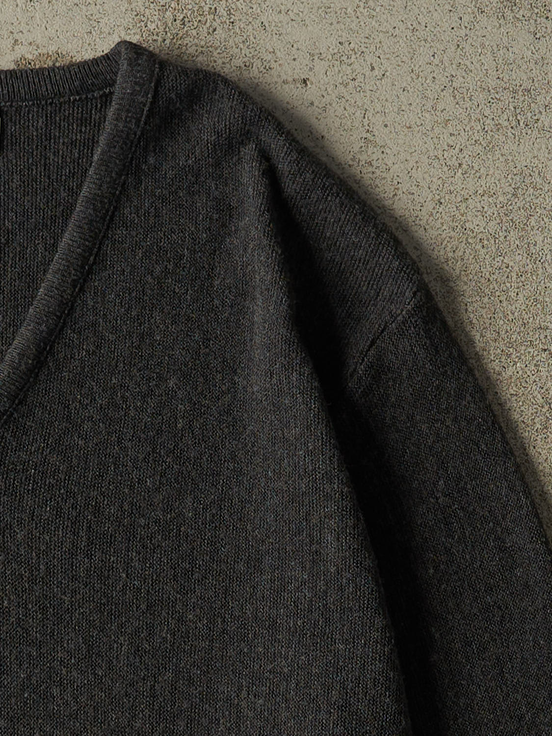Vintage 80s Charcoal Grey Lacoste x Izod Knit (L)