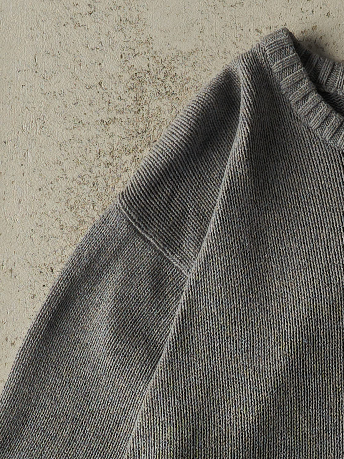Vintage 90s Grey Chaps Embroidered Knit (L)